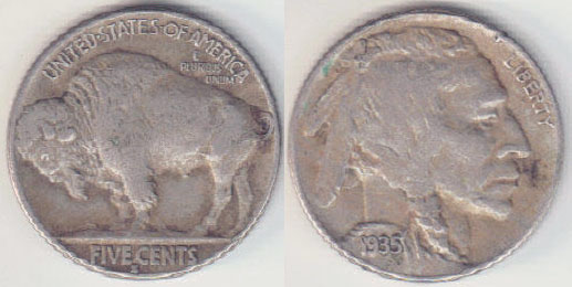 1935 S USA 5 Cents (Nickel) A000748